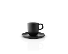 Hrnček s podšálkou Nordic Kitchen Espresso Cup with Saucer 4ks, black