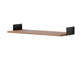 Polica New Works Standard Shelf Kit, walnut/black