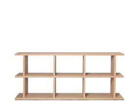 Knižnica Kona Bookcase 3x2, natural