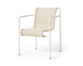 Stolička Palissade Cord Dining Armchair, cream white