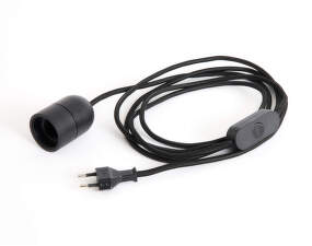 Káblový set ke stolnej lampe Common Table Cord Set, soft black