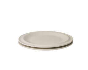 Tanier Edge Plate Ø21 cm 2ks, ecru stoneware