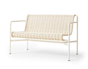 Lavička Palissade Cord Dining Bench, cream white