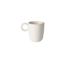 Hrnček Edge Espresso Cup w. Handle 4ks, ecru stoneware