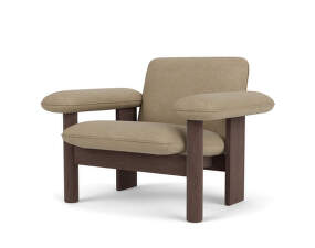 Kreslo Brasilia Low Back, Bouclé 02/dark stained oak