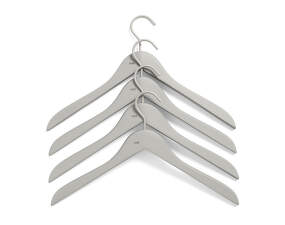 Ramienka Soft Coat Hanger Slim Grey, set 4ks