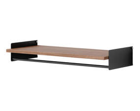 Polica New Works Wardrobe Shelf Kit, walnut/black