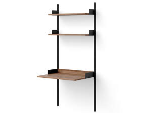 Policová zostava Study Shelf, walnut/black