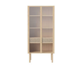 Skrinka Cana Display Cabinet, white oiled oak