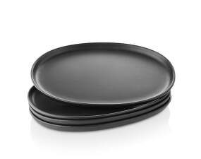 Servírovací tanier Nordic Kitchen Oval Plate 32 cm 4ks, black