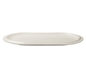 Servírovací tanier Edge Serving Plate 25x40 cm, ecru stoneware