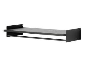 Polica New Works Wardrobe Shelf Kit, black ash/black