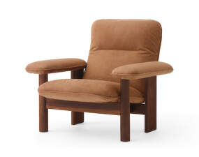 Kreslo Brasilia Lounge Chair, Dunes camel/walnut