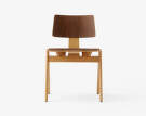 Stolička Daystak Side Chair RD1, beech/walnut