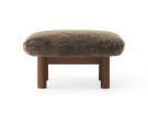 Ottoman Brasilia, Sheepskin root/dark stained oak