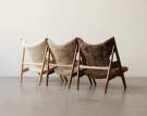 Kreslo Knitting Lounge Chair Sheepskin