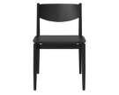 Jedálenská stolička Apelle Back Upholstery, black/black ash
