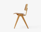 Stolička Daystak Side Chair RD1, beech/walnut