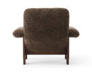 Kreslo Brasilia Lounge Chair, Sheepskin root/dark stained oak