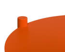 Odkládací stolík Ande, orange peel