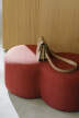 Pouf Umbo, poppy red