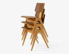 Stolička Daystak Side Chair RD1, beech/walnut