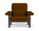 Kreslo Brasilia Lounge Chair, Baru 0450/dark stained oak