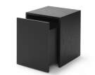 Odkladací stolík Mass Side Table w. Drawer, black oak