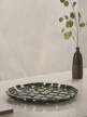 Keramický tanier Plait Platter, emerald green