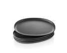 Oválny tanier Nordic Kitchen Oval Plate 26 cm 4ks, black