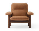 Kreslo Brasilia Lounge Chair, Dunes camel/dark stained oak