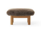 Ottoman Brasilia, Sheepskin root/natural oak