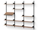 Policová zostava Display Shelf, walnut/black