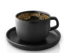 Hrnček s podšálkou Nordic Kitchen Cup 20 cl with Saucer 4ks, black