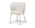 Jedálenská stolička Rico Soft Bouclé, off-white/sand