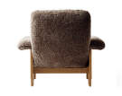 Kreslo Brasilia Lounge Chair, Sheepskin sahara/natural oak