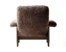 Kreslo Brasilia Lounge Chair, Sheepskin sahara/dark stained oak