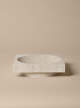 Misa Hew Centrepiece Low, travertine