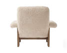 Kreslo Brasilia Lounge Chair, Sheepskin nature/walnut