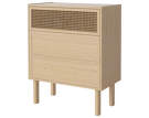 Komoda Cana Dresser H91, white oiled oak