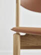 Jedálenská stolička Apelle Seat Upholstery, cognac/oiled oak