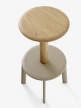 Barová stolička Massif Bar Stool AV40, oak/grey beige