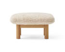 Ottoman Brasilia, Sheepskin nature/natural oak