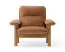 Kreslo Brasilia Lounge Chair, Dunes camel/natural oak