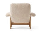 Kreslo Brasilia Lounge Chair, Sheepskin nature/natural oak