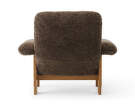 Kreslo Brasilia Lounge Chair, Sheepskin root/natural oak