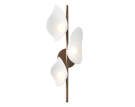 Nástenná lampa Florii 3, dark bronze/white