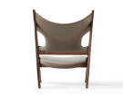 Kreslo Knitting Lounge Chair Leather, dark oak/Dakar 0311