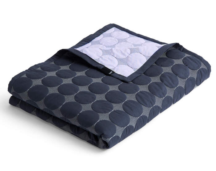 Prikrývka Mega Dot Organic 260x260, midnight blue