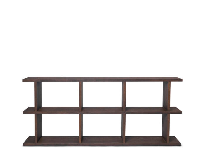 Knižnica Kona Bookcase 3x2, dark stained